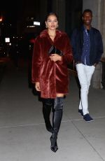 SHANINA SHAIK Leaves Republic Records Party in New York 01/26/2018