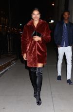 SHANINA SHAIK Leaves Republic Records Party in New York 01/26/2018