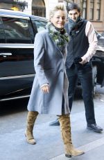 SHARON STOEN Arrives at Her Hotel in New York 01/18/2018