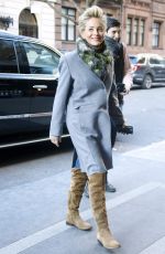 SHARON STOEN Arrives at Her Hotel in New York 01/18/2018