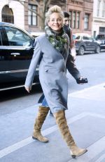 SHARON STOEN Arrives at Her Hotel in New York 01/18/2018