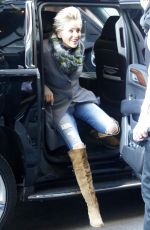 SHARON STOEN Arrives at Her Hotel in New York 01/18/2018