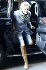 SHARON STOEN Arrives at Her Hotel in New York 01/18/2018