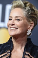 SHARON STONE at 75th Annual Golden Globe Awards in Beverly Hills 01/07/2018