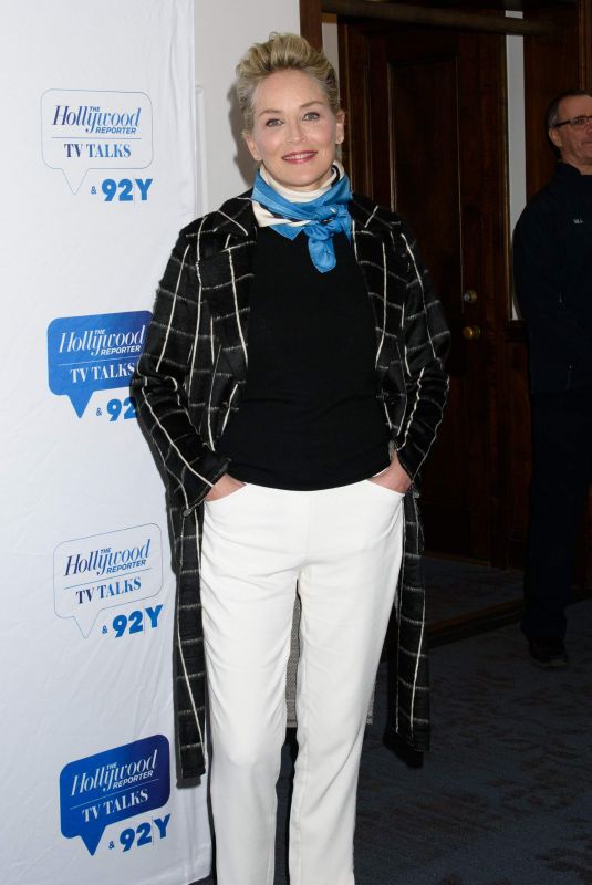 SHARON STONE at 92Y in New York 01/16/2018