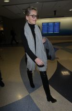 SHARON STONE at LAX Airport in Los Angeles 01/21/2018
