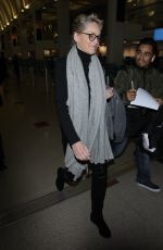 SHARON STONE at LAX Airport in Los Angeles 01/21/2018