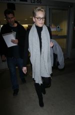 SHARON STONE at LAX Airport in Los Angeles 01/21/2018