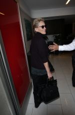 SHARON STONE at Los Angeles International Airport 01/12/2018