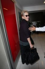 SHARON STONE at Los Angeles International Airport 01/12/2018