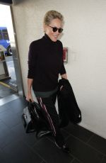 SHARON STONE at Los Angeles International Airport 01/12/2018