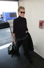 SHARON STONE at Los Angeles International Airport 01/12/2018