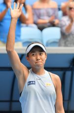 SHUAI ZHANG at 2018 Australian Open Tennis Tournament in Melbourne 01/15/2018