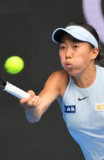 SHUAI ZHANG at 2018 Australian Open Tennis Tournament in Melbourne 01/15/2018