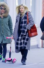 SIENNA MILLER Out in New York 01/19/2018