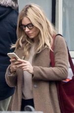 SIENNA MILLER Out in New York 01/23/2018
