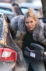 SIENNA MILLER Unloading Her Car in New York 01/14/2018
