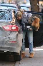 SIENNA MILLER Unloading Her Car in New York 01/14/2018