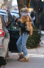 SIENNA MILLER Unloading Her Car in New York 01/14/2018
