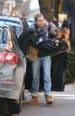 SIENNA MILLER Unloading Her Car in New York 01/14/2018