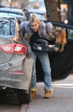 SIENNA MILLER Unloading Her Car in New York 01/14/2018