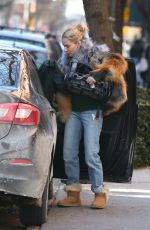 SIENNA MILLER Unloading Her Car in New York 01/14/2018