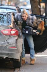 SIENNA MILLER Unloading Her Car in New York 01/14/2018