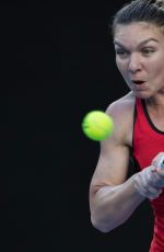 SIMONA HALEP at Australian Open Tennis Tournament in Melbourne 01/18/2018