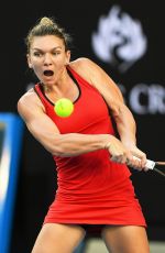 SIMONA HALEP at Australian Open Tennis Tournament in Melbourne 01/18/2018