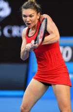SIMONA HALEP at Australian Open Tennis Tournament in Melbourne 01/18/2018