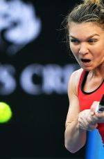 SIMONA HALEP at Australian Open Tennis Tournament in Melbourne 01/18/2018