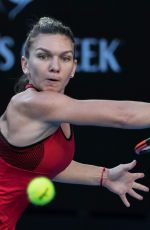 SIMONA HALEP at Australian Open Tennis Tournament in Melbourne 01/18/2018