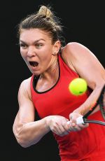 SIMONA HALEP at Australian Open Tennis Tournament in Melbourne 01/18/2018