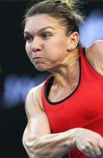 SIMONA HALEP at Australian Open Tennis Tournament in Melbourne 01/18/2018