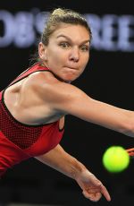 SIMONA HALEP at Australian Open Tennis Tournament in Melbourne 01/18/2018
