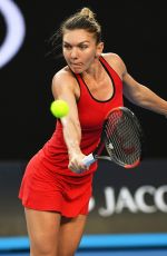 SIMONA HALEP at Australian Open Tennis Tournament in Melbourne 01/18/2018