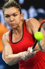 SIMONA HALEP at Australian Open Tennis Tournament in Melbourne 01/18/2018