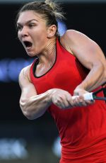 SIMONA HALEP at Australian Open Tennis Tournament in Melbourne 01/18/2018