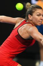 SIMONA HALEP at Australian Open Tennis Tournament in Melbourne 01/18/2018