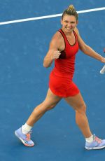 SIMONA HALEP at Australian Open Tennis Tournament in Melbourne 01/18/2018