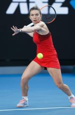 SIMONA HALEP at Australian Open Tennis Tournament in Melbourne 01/22/2018