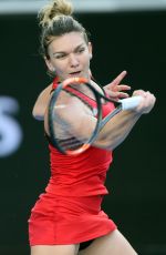 SIMONA HALEP at Australian Open Tennis Tournament in Melbourne 01/22/2018