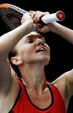 SIMONA HALEP at Australian Open Tennis Tournament in Melbourne 01/25/2018