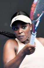SLOANE STEPHENS at 2018 Australian Open Tennis Tournament in Melbourne 01/15/2018