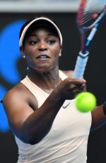 SLOANE STEPHENS at 2018 Australian Open Tennis Tournament in Melbourne 01/15/2018