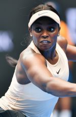 SLOANE STEPHENS at 2018 Australian Open Tennis Tournament in Melbourne 01/15/2018