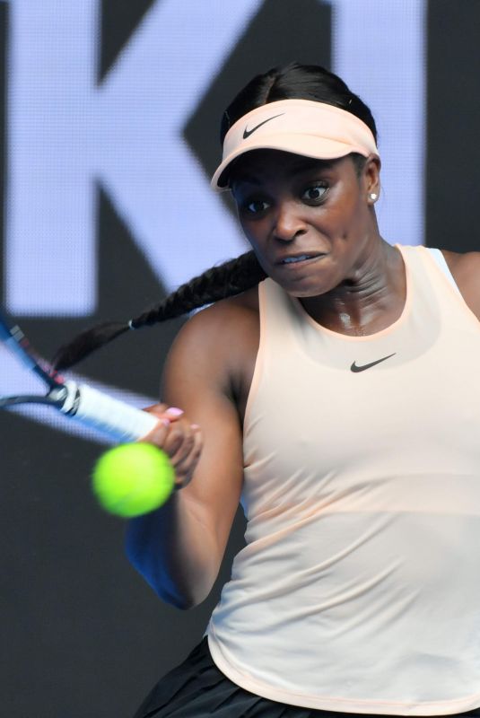 SLOANE STEPHENS at 2018 Australian Open Tennis Tournament in Melbourne 01/15/2018