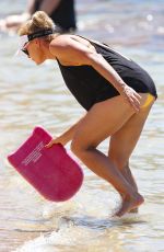 SONIA KRUGER in Bikini on the Beach in Sydney 01/07/2018
