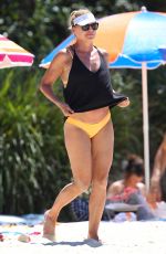 SONIA KRUGER in Bikini on the Beach in Sydney 01/07/2018