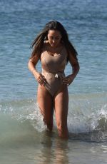 SOPHIE KASAEI in Swimsuit on the Beach in Lanzarote 01/24/2018